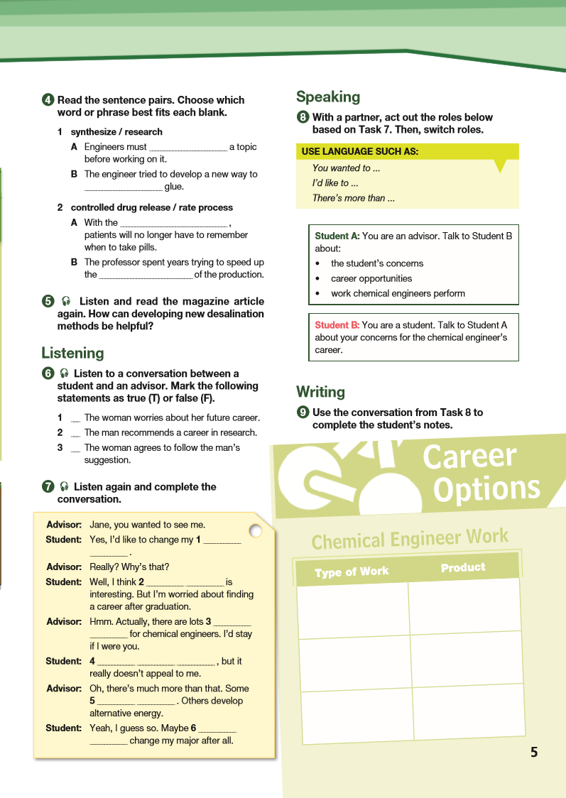 ESP English for Specific Purposes - Career Paths: Chemical Engineering - Sample Page 2