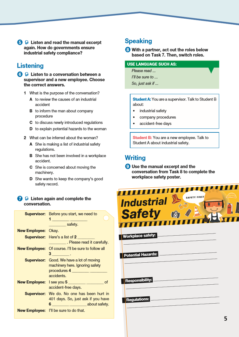 ESP English for Specific Purposes - Career Paths: Industrial Safety - Sample Page 2