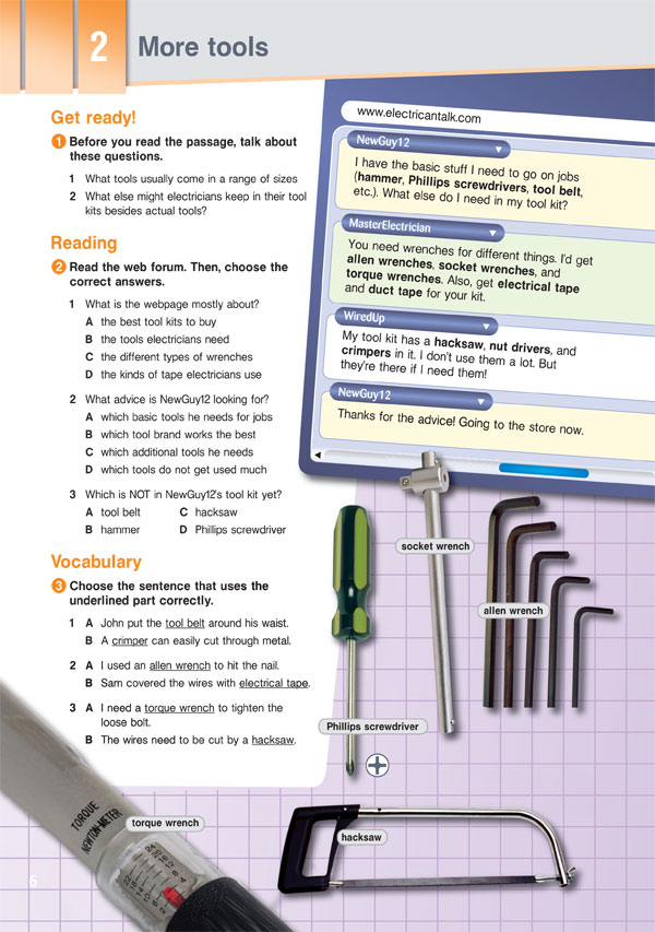 Sample Page 3 - Career Paths: Electrician