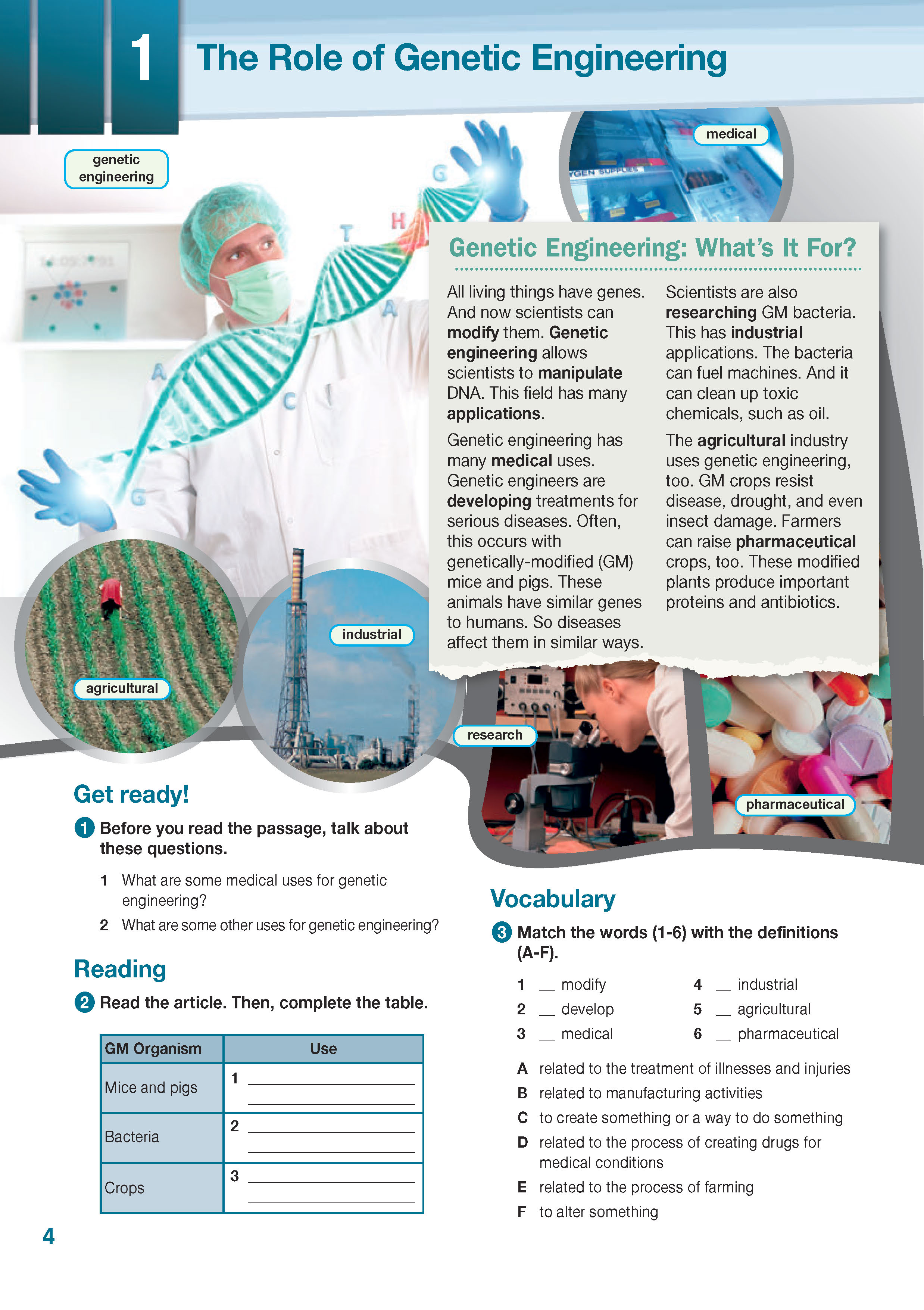 ESP English for Specific Purposes - Career Paths: Genetic Engineering - Sample Page 1