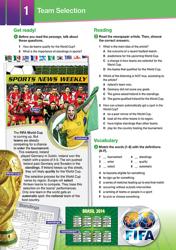 Sample Page 1 - Career Paths: World Cup
