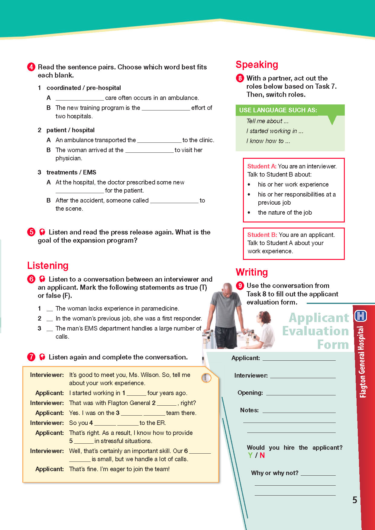 ESP English for Specific Purposes - Career Paths: Paramedics - Sample Page 2