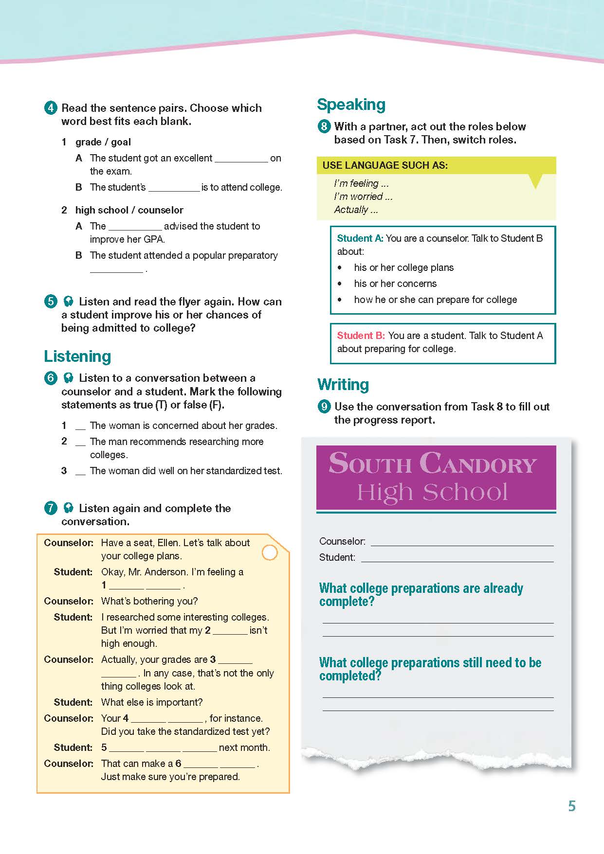 ESP English for Specific Purposes - Career Paths: University Studies - Sample Page 2