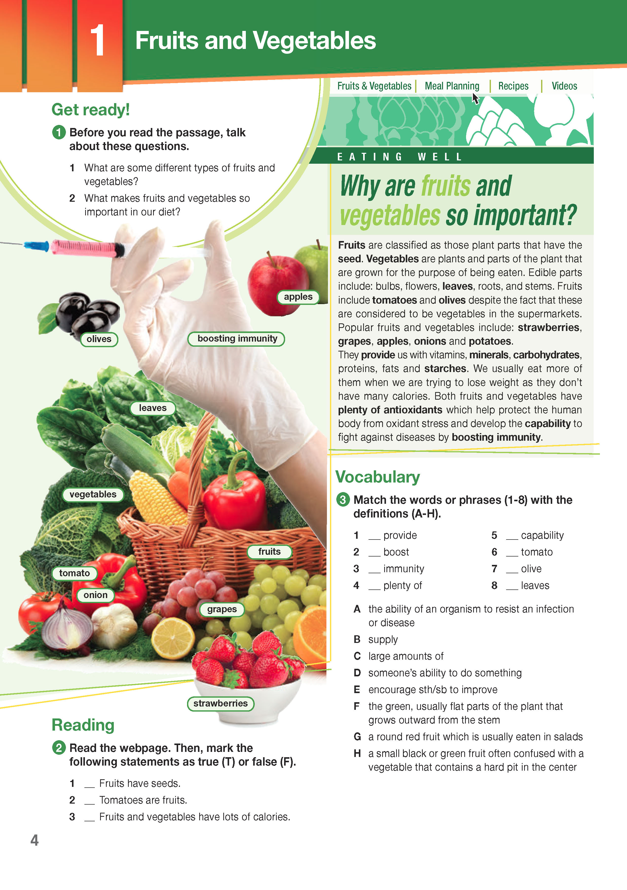 ESP English for Specific Purposes - Career Paths: Nutrition & Dietetics - Sample Page 1